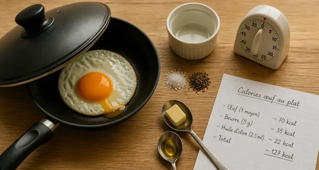 Calories de l&rsquo;œuf au plat : maîtriser la cuisson et les matières grasses pour un repas léger
