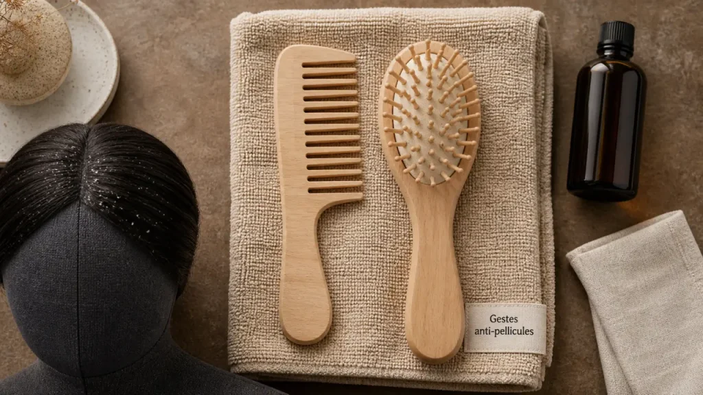 Pellicules sèches ou grasses, les gestes rapides pour les enlever sans shampoing