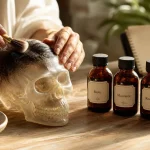 Quelle huile fait pousser les cheveux : huiles ricin, moutarde, roquette, fenugrec sur cuir chevelu