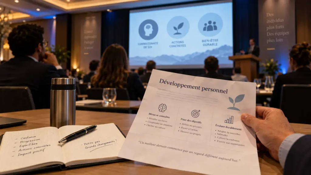 Une conférence de développement personnel transforme l’inspiration en actions concrètes