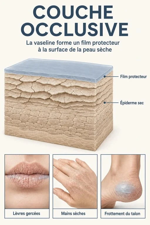 Petroleum jelly : illustration des usages, de la barrière protectrice et des conseils d’application