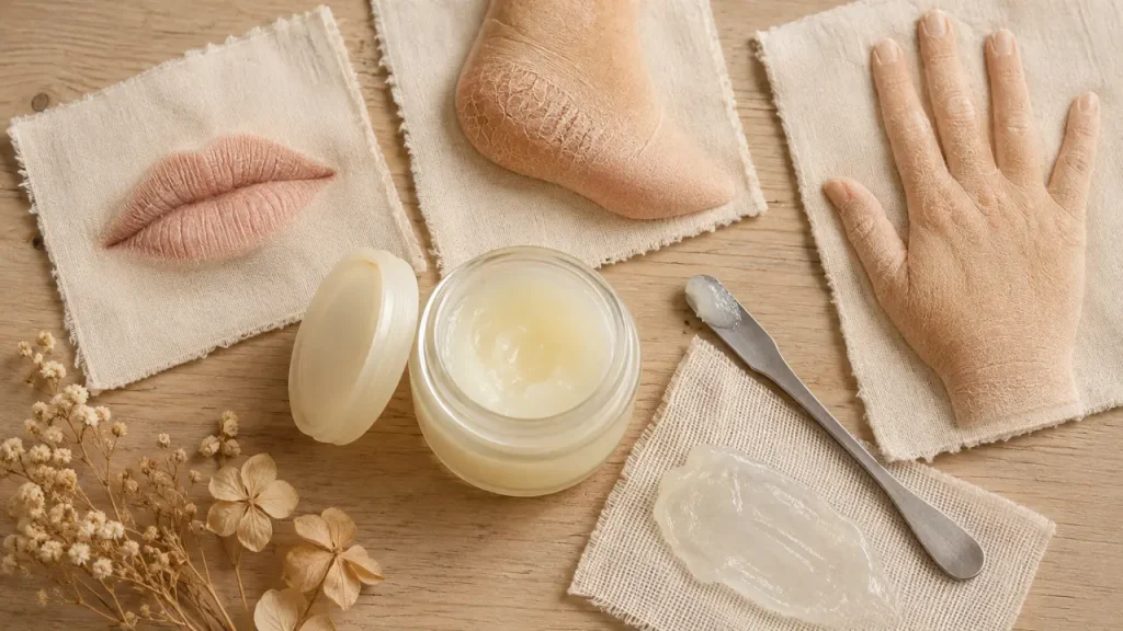 Petroleum jelly : la gelée de pétrole qui protège la peau sèche, les petites coupures et les zones de frottement