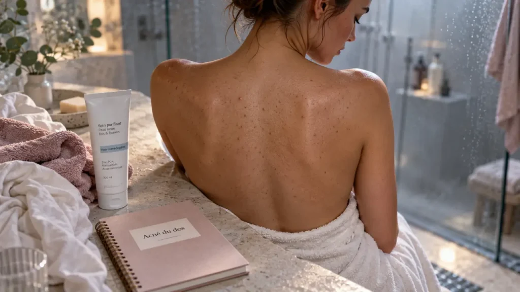 Acné du dos : quels soins, quels traitements et quand consulter ?