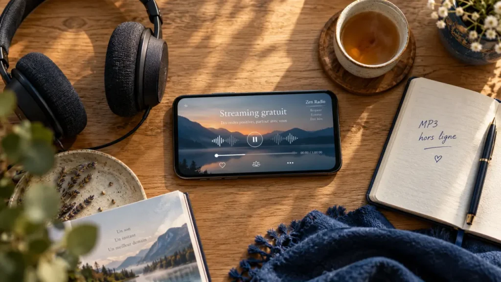 La musique relaxation gratuite s’écoute en ligne, se télécharge légalement et se vérifie avant tout projet